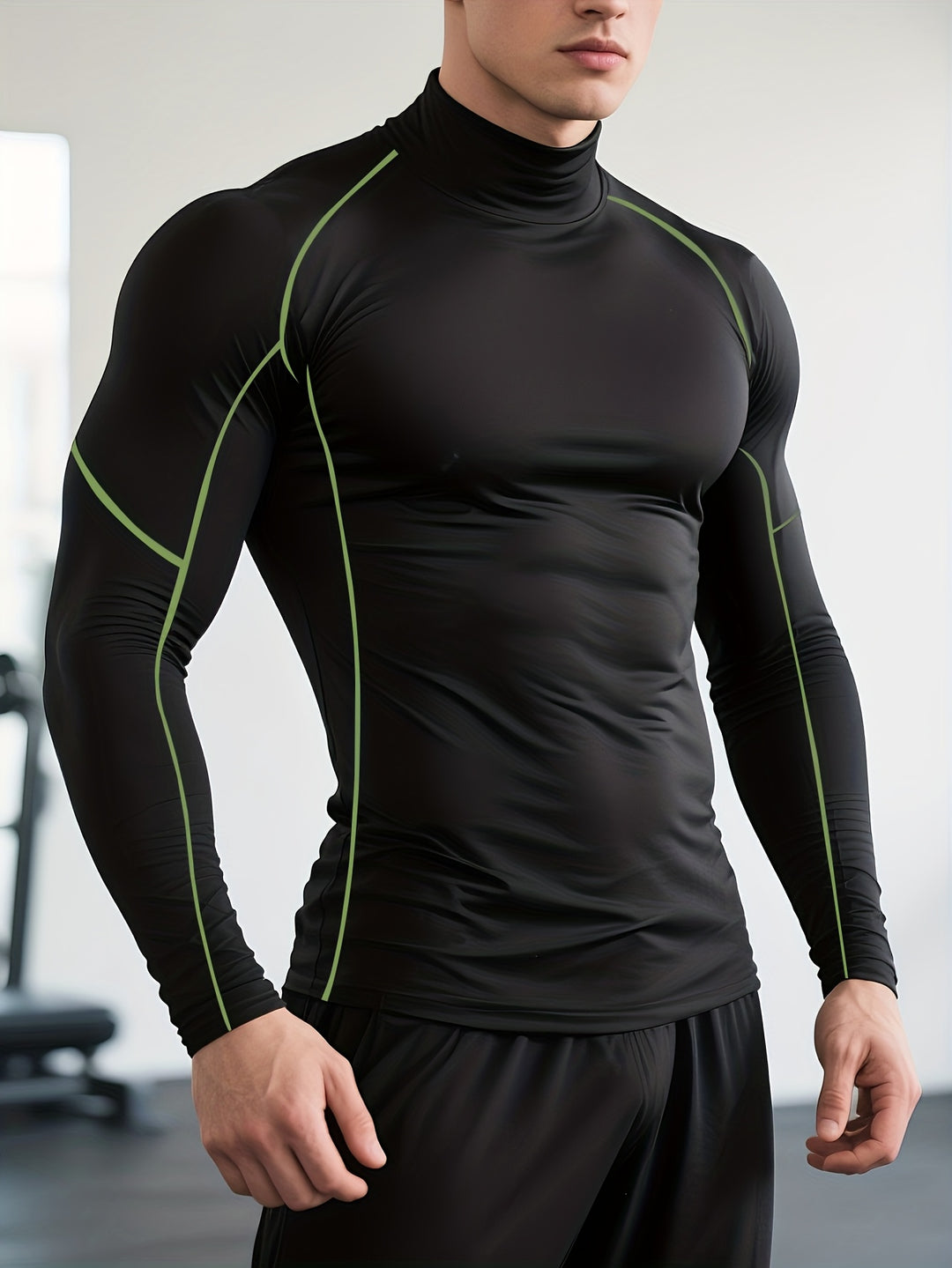 Herr T-shirt | Slimfit | Hög Krage | Sommar