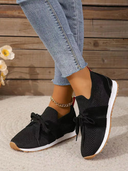 Sneakers Dam | Lätta Stickade Skor | Slip-On