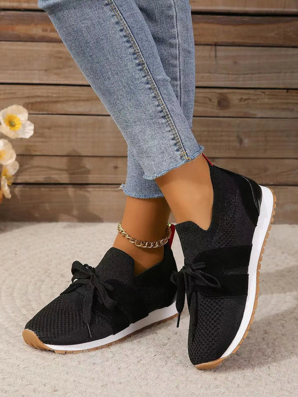 Sneakers Dam | Lätta Stickade Skor | Slip-On