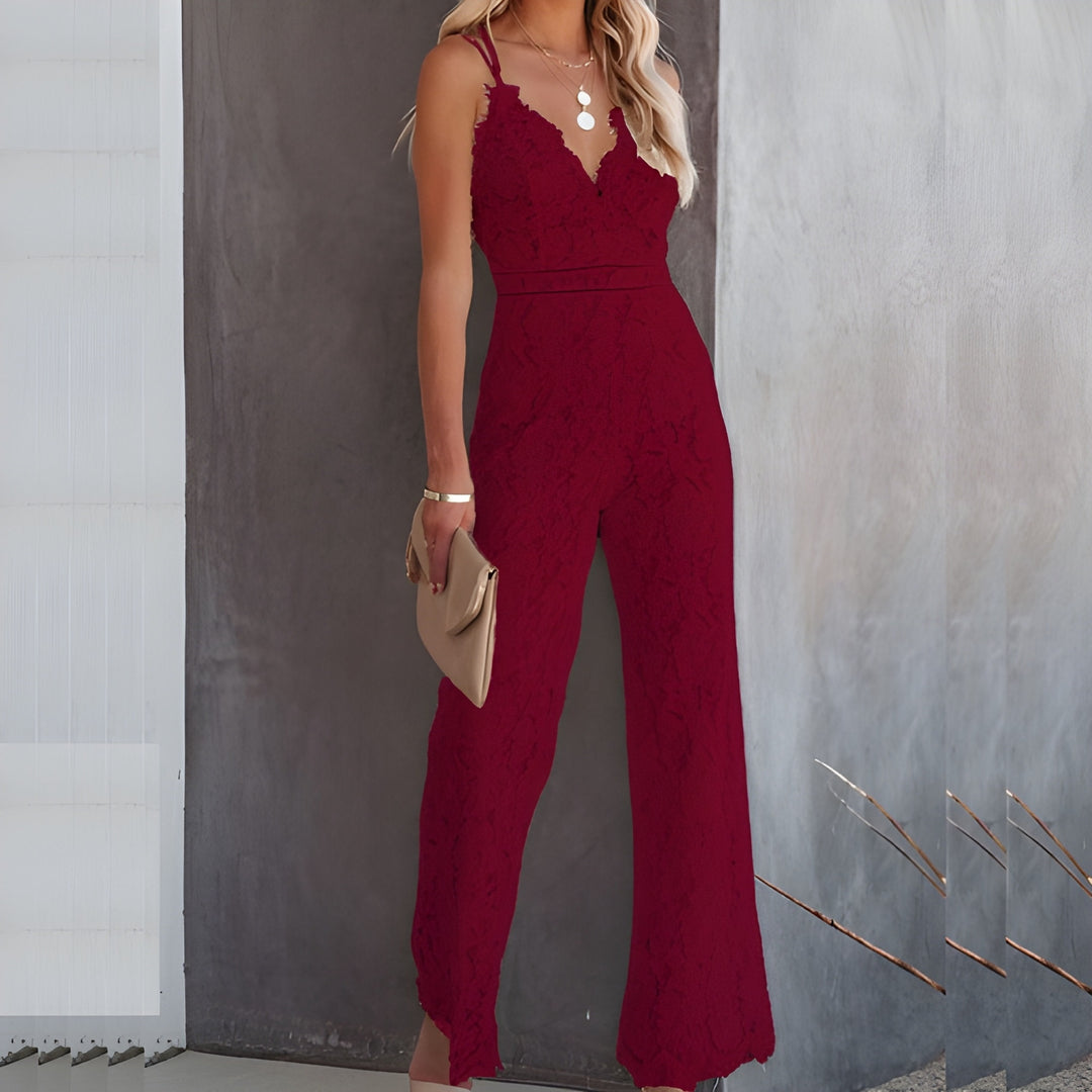 Jumpsuit för Dam | Hög Midja | Elegant &amp; Bekväm | Mjuk Polyesterblandning