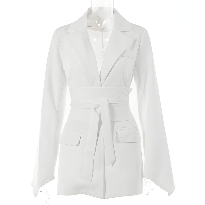 Blazer för kvinnor | med midjebälte | sofistikerad och mångsidig | modern elegans