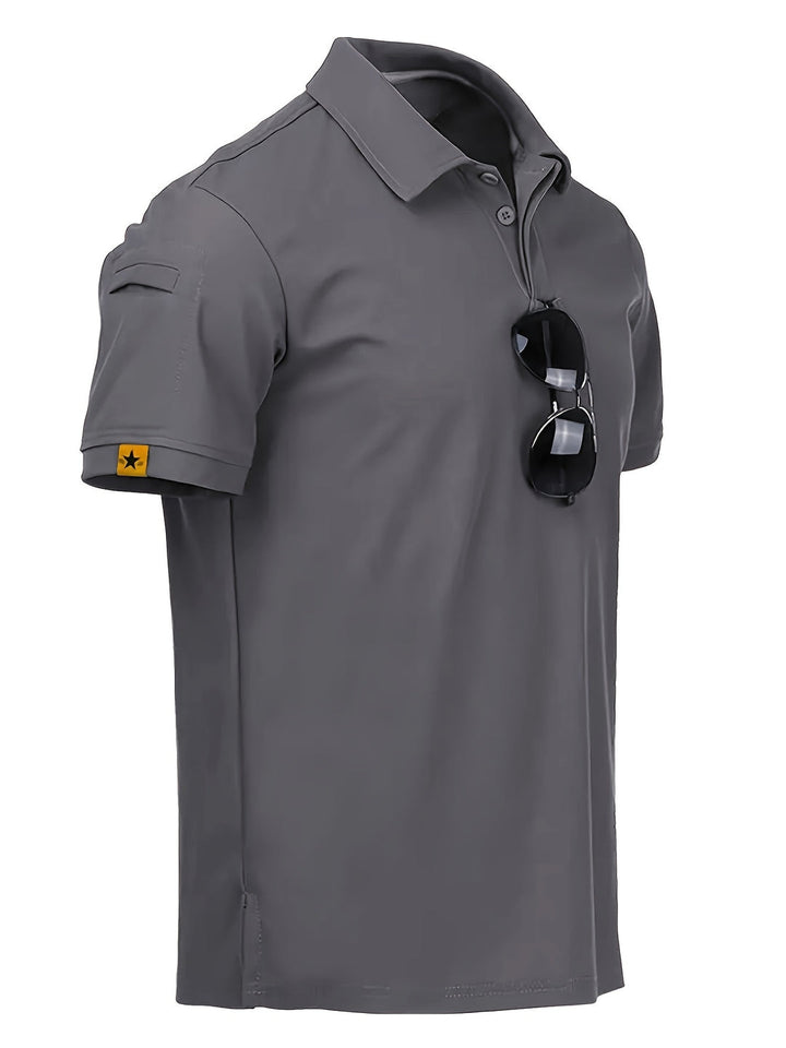 Herrpiké | Slim fit | Med knappar | Sommar