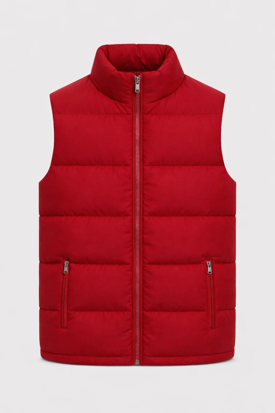 Herr Vadderad Väst | Regular fit | Med Dragkedja | Casual