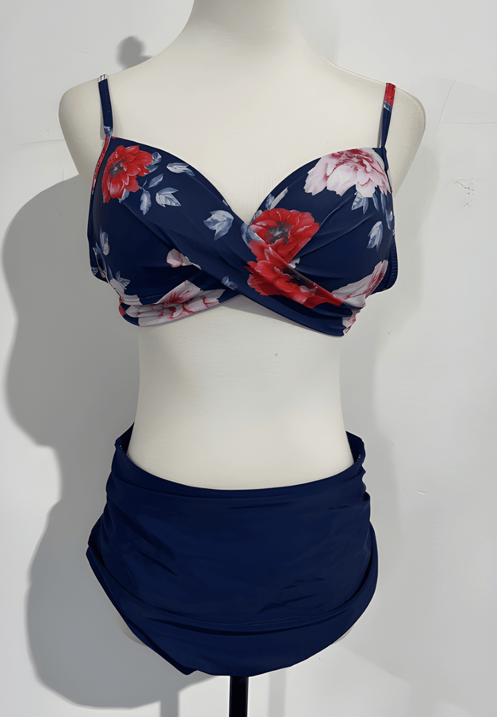 Dam Bikini | Hög Midja | Blommönster | Sommar