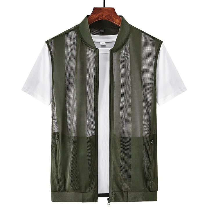 Herr Bodywarmer | Slimfit | Met Dragkedja | Sommar
