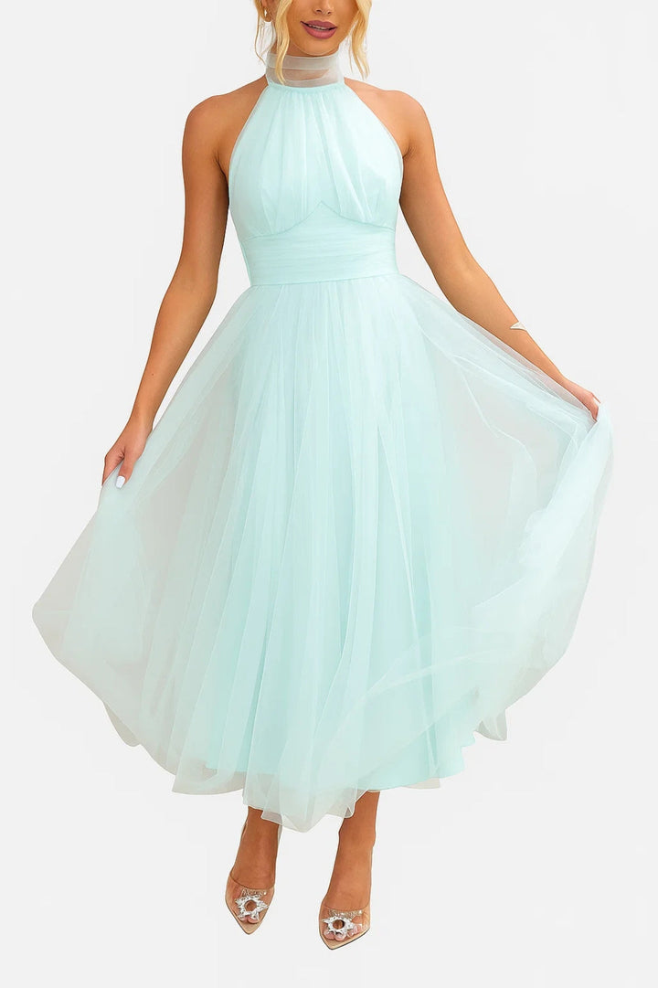 Dam Klänning | Elegant Figurnära | Hög Midja | Sommar