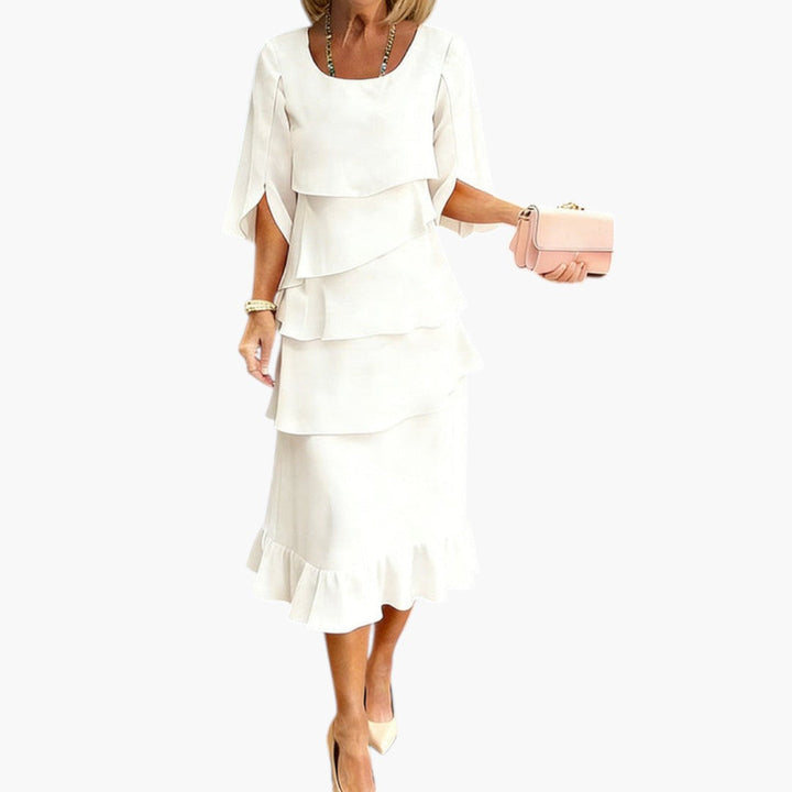 Dam Klänning | Elegant | Volangdesign | Sommar
