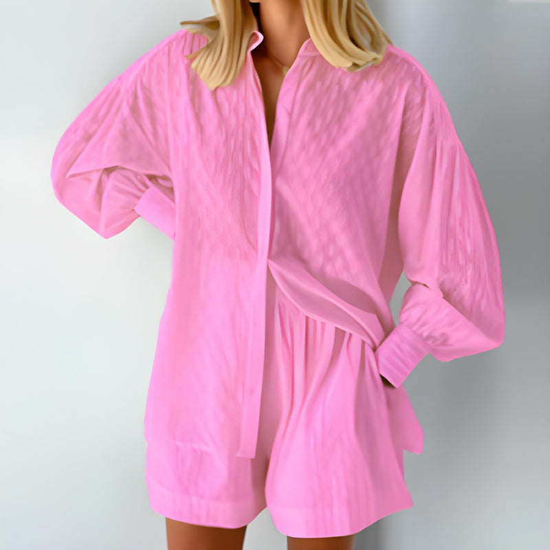 set för kvinnor | Blus och shorts | Trendig stil | Levande färger