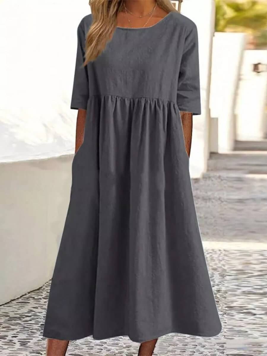 Dam Klänning | Oversized | Midi | Sommar