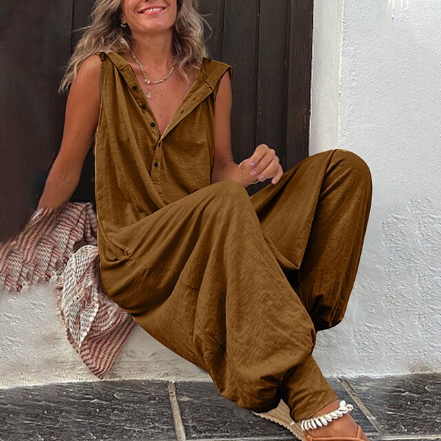 Jumpsuit för kvinnor | Vidt skuren | Sommarelegans | Tidlös komfort