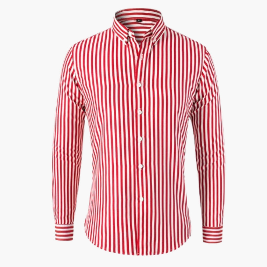 Herr Skjorta | Elegant | Randig Design | Sommar
