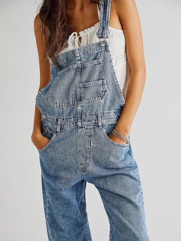 Hängselbyxor Dam | Jumpsuit | Fickdesign | Casual