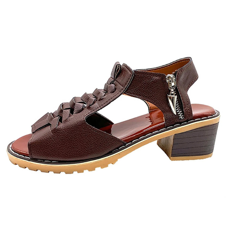 Höga Klack Sandaler | Skor Dam | Peep Toe & Korsade Remmar