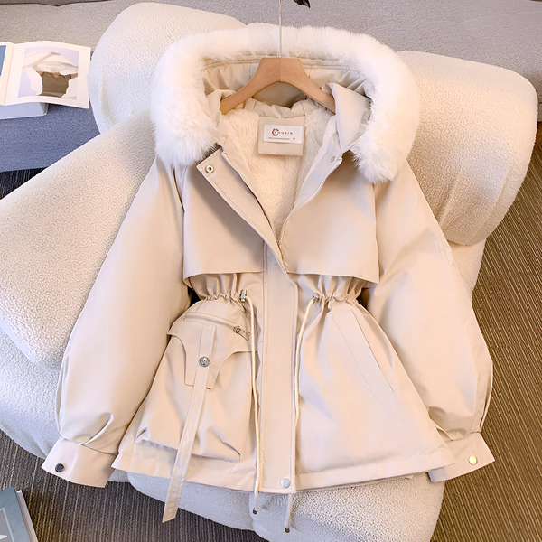 Vinterrock Dam | Fodrad Parka | Varm & Elegant | Med Huva