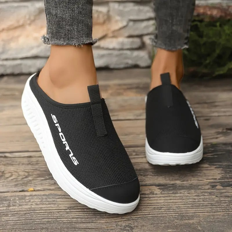 Dam Sandaler | Andningsbar Mesh & Slip-on | Halvklack & EVA-sula | Sommar & Bekväm Passform