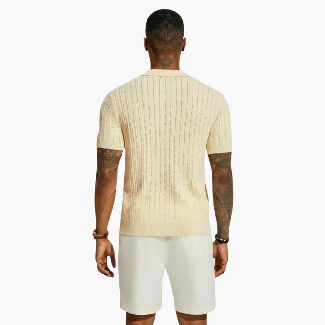 Herr Skjorta | Elegant | Med Knappar | Sommar