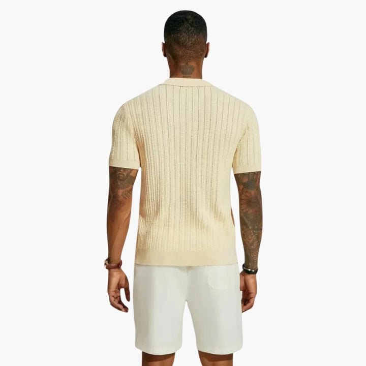 Herr Skjorta | Elegant | Med Knappar | Sommar