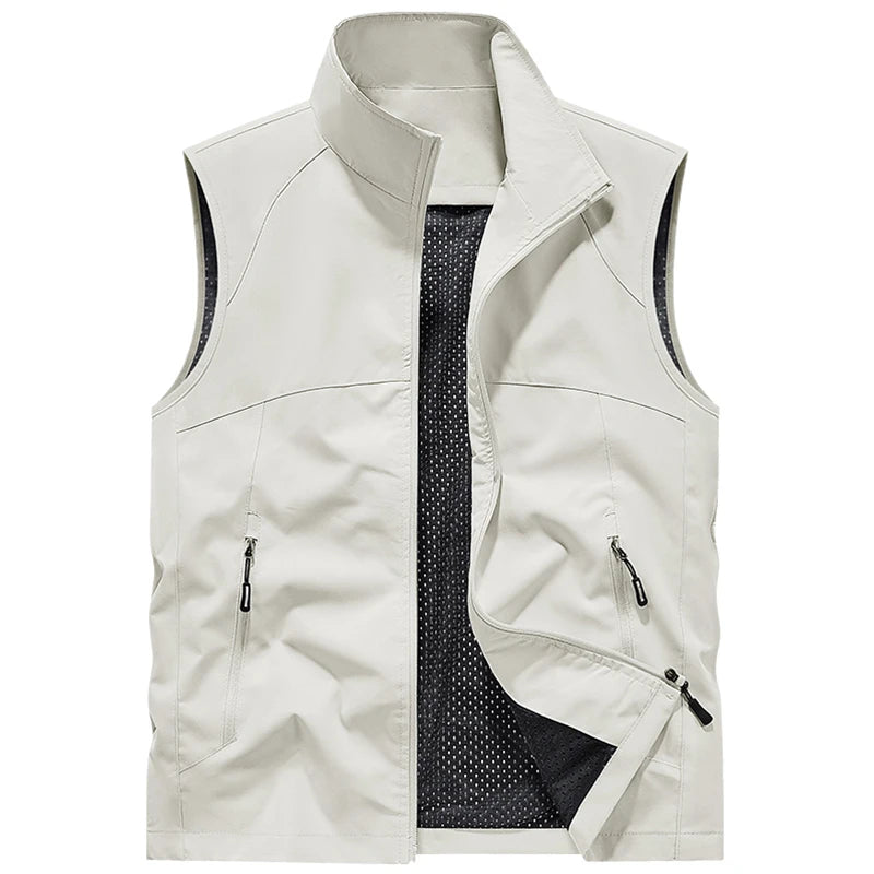 Herr Bodywarmer | Tapered | Lätt Struktur | Sommar