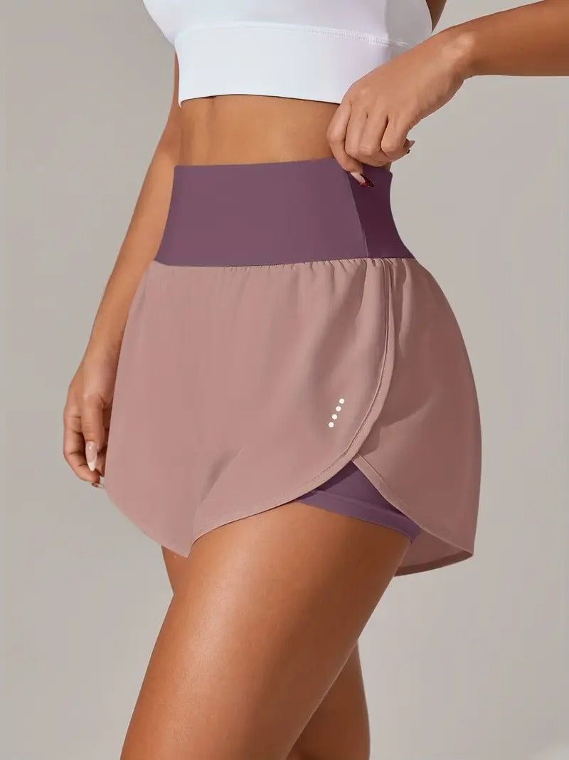 Dam Yoga Shorts | Avslappnad Passform & Hög Midja | Perfekt för Vår, Sommar & Höst