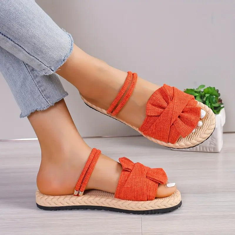 Sandal för kvinnor | Lätt och mångsidig | Enfärgad | Sommarstil