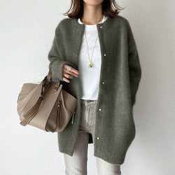 Stickad Cardigan Dam | Ultramjuk & Elegant | Löst sittande & Neutral