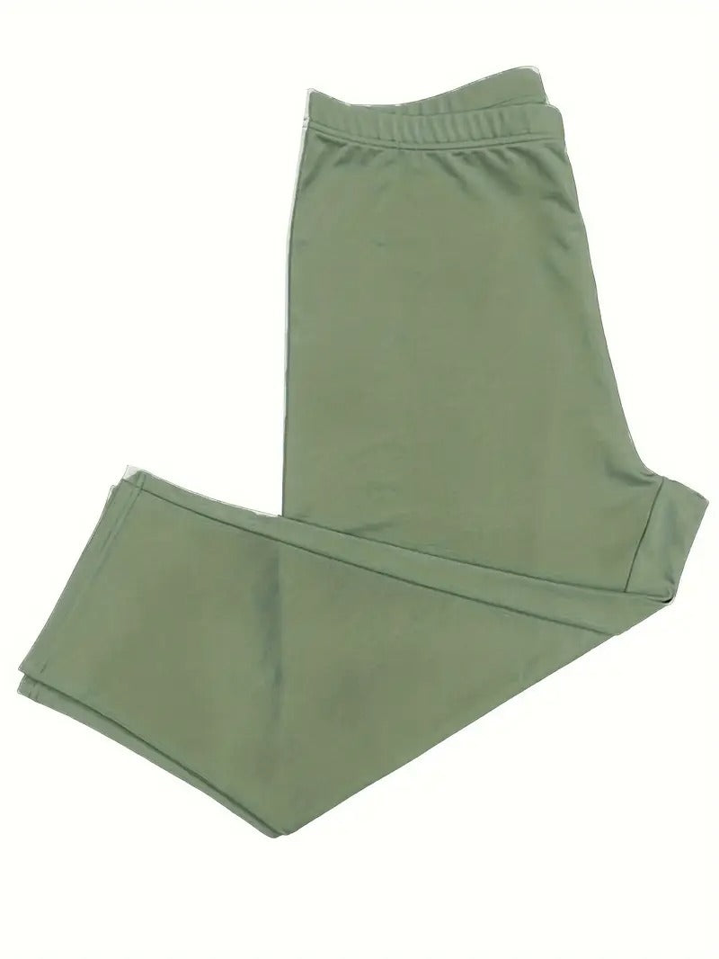 Damleggings | Enfärgade Capri | Croppad & Bekväm för Vår & Sommar