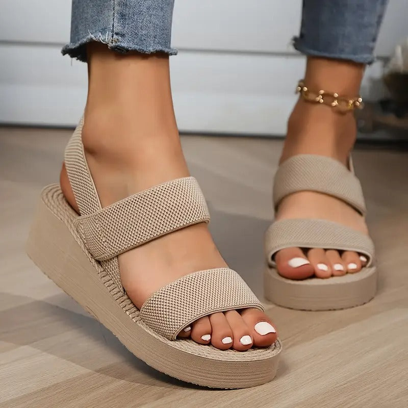Damsandal | Elegant & bekväm | Plattformssula | Rund tå & EVA-material