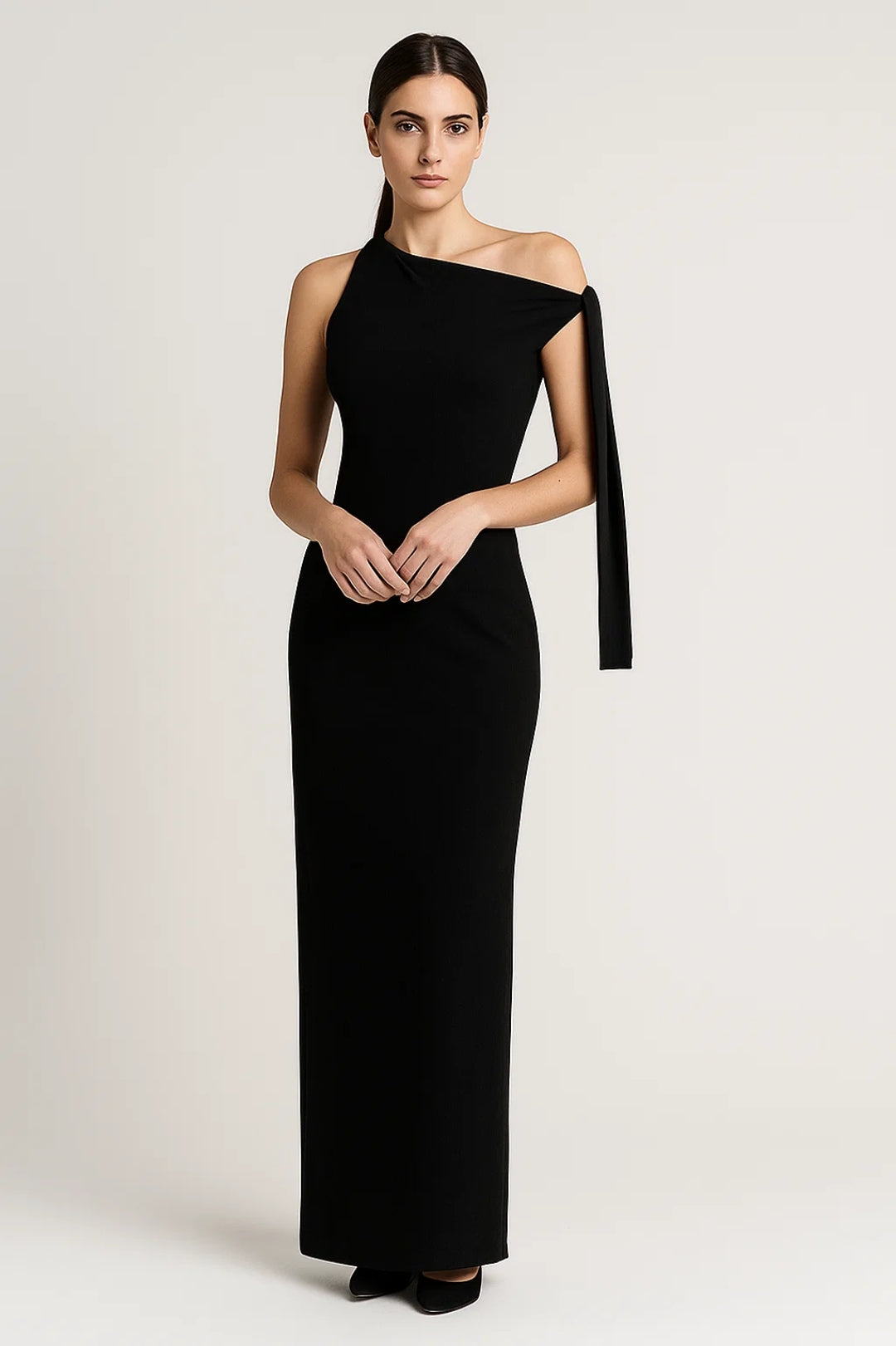 Dam Klänning | Getailleerd Elegant | One Shoulder | Sommar