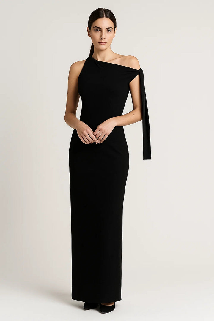 Dam Klänning | Getailleerd Elegant | One Shoulder | Sommar
