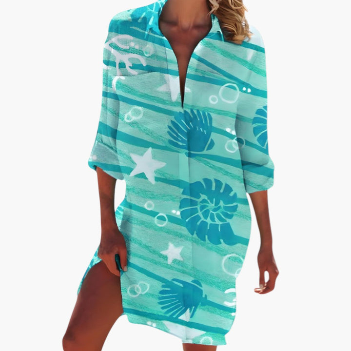 Dam Klänning | Oversized | Med Knappar | Sommar