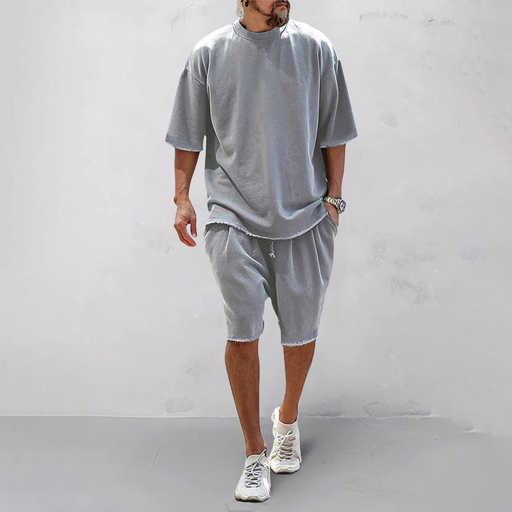 Herr Set | Relaxed | Kort Ärmlösning | Sommar