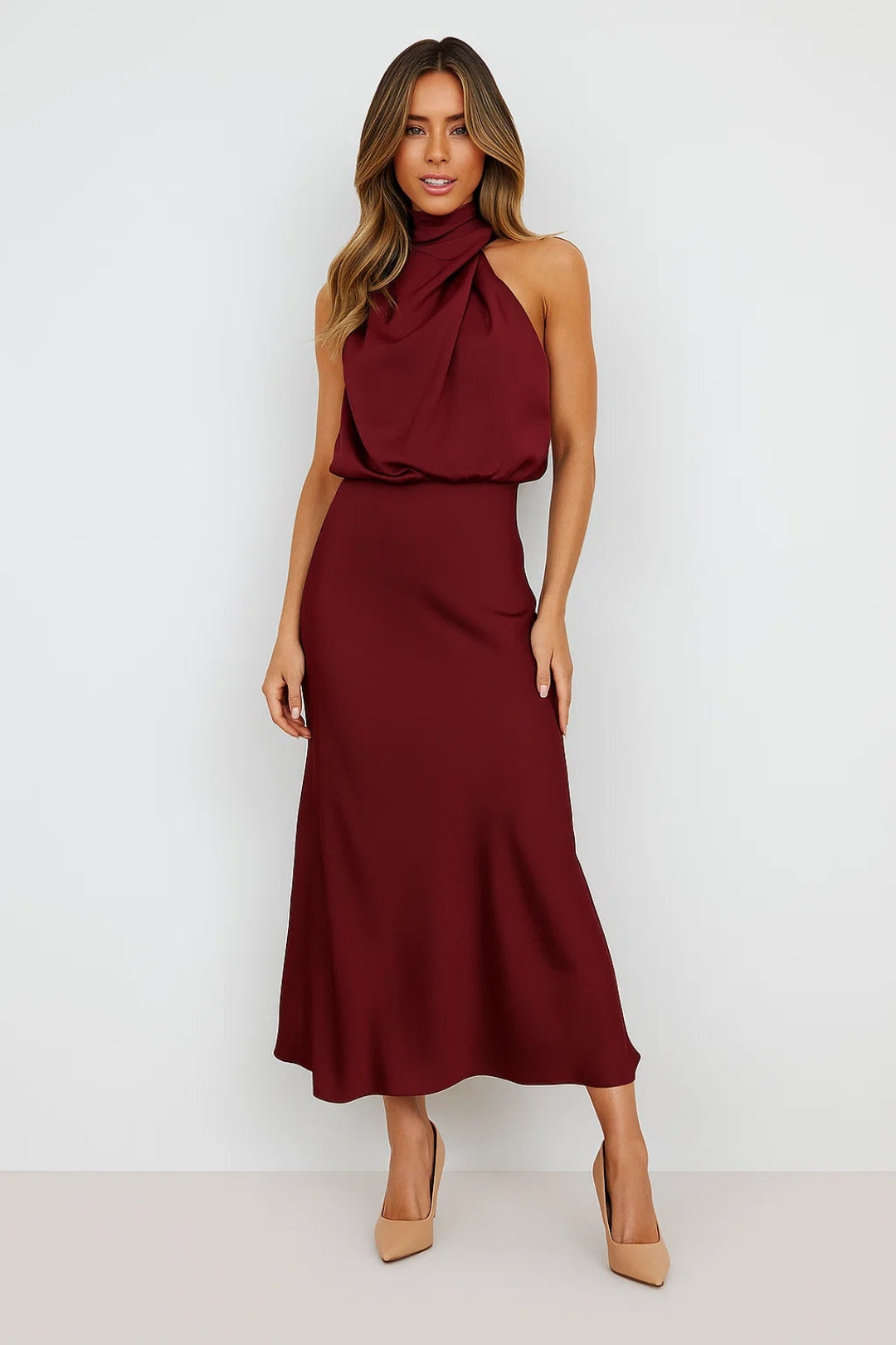 Damer Klänning | Halterneck | Maxi | Sommar