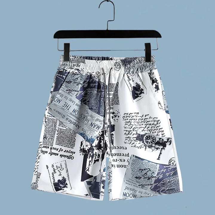 Herr Set | Oversized | Grafiskt Print | Sommar
