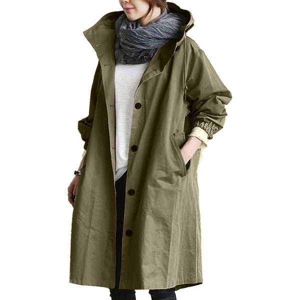 Damregnrock Lång | Elegant & Funktionell | Polyester