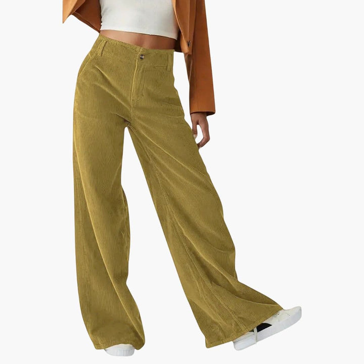 Dam Byxor | Wide Leg | Hög Midja | Sommar