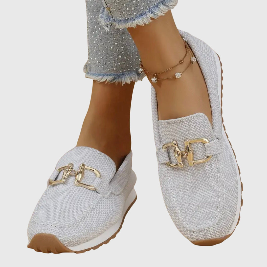 Dam Skor | Loafers | Metallspänne | Sommar