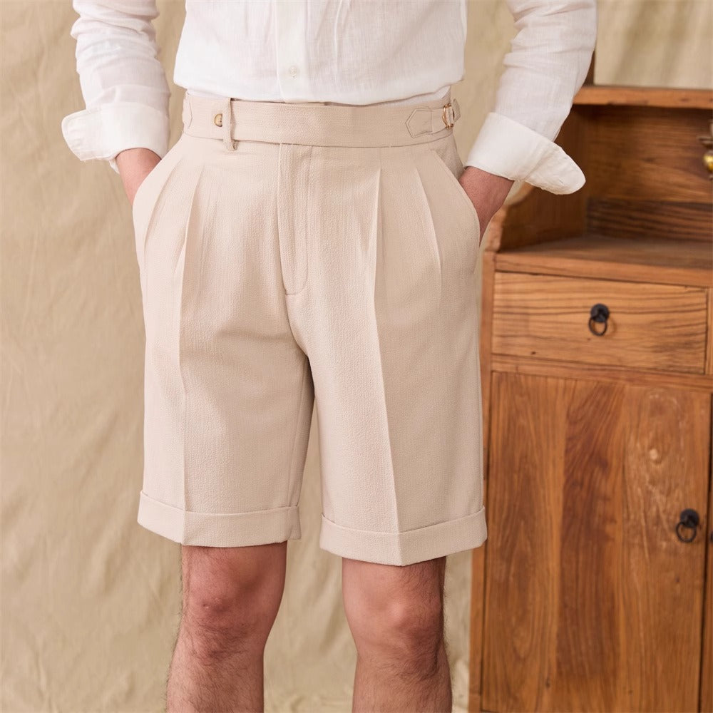 Herr Shorts | Elegant Tapered | Med Knappar | Sommar