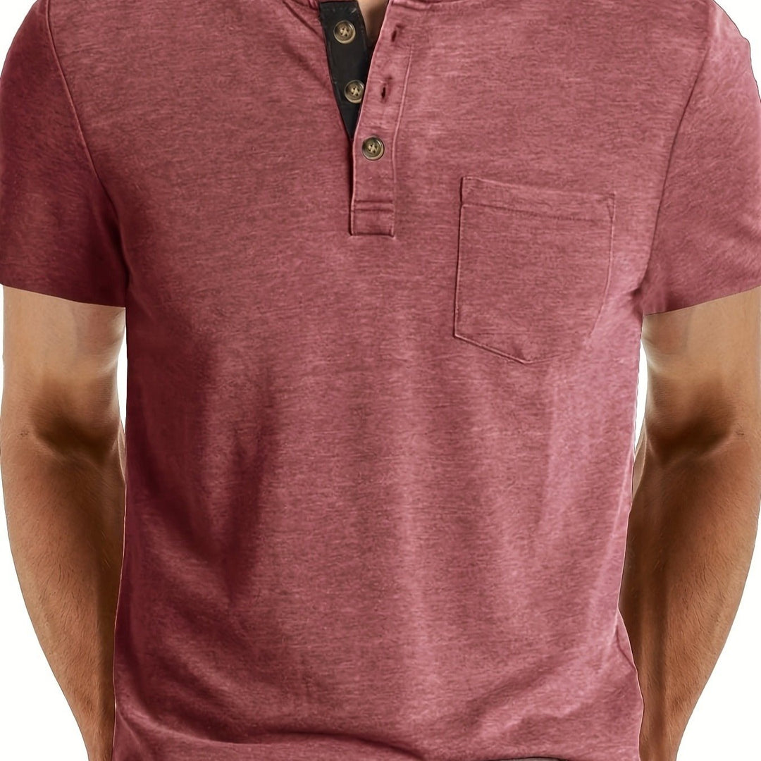 Herr T-shirt | Med Knappar | Med Knappar | Sommar