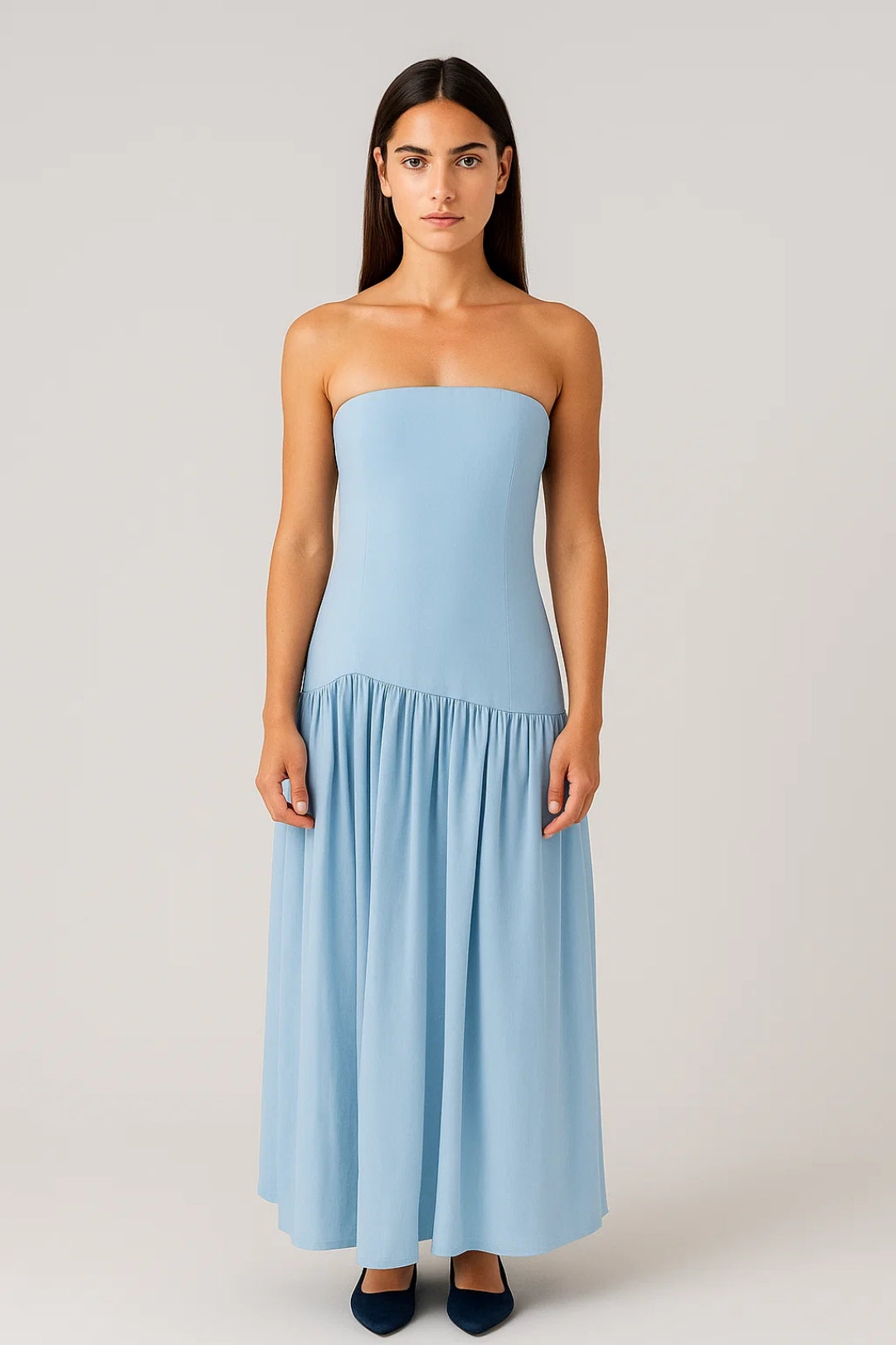 Dam Klänning | Elegant Slimfit | Strapless | Sommar