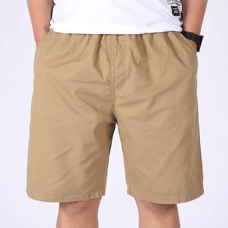 Herr Shorts | Rak Passform | Elastisk Midja | Sommar