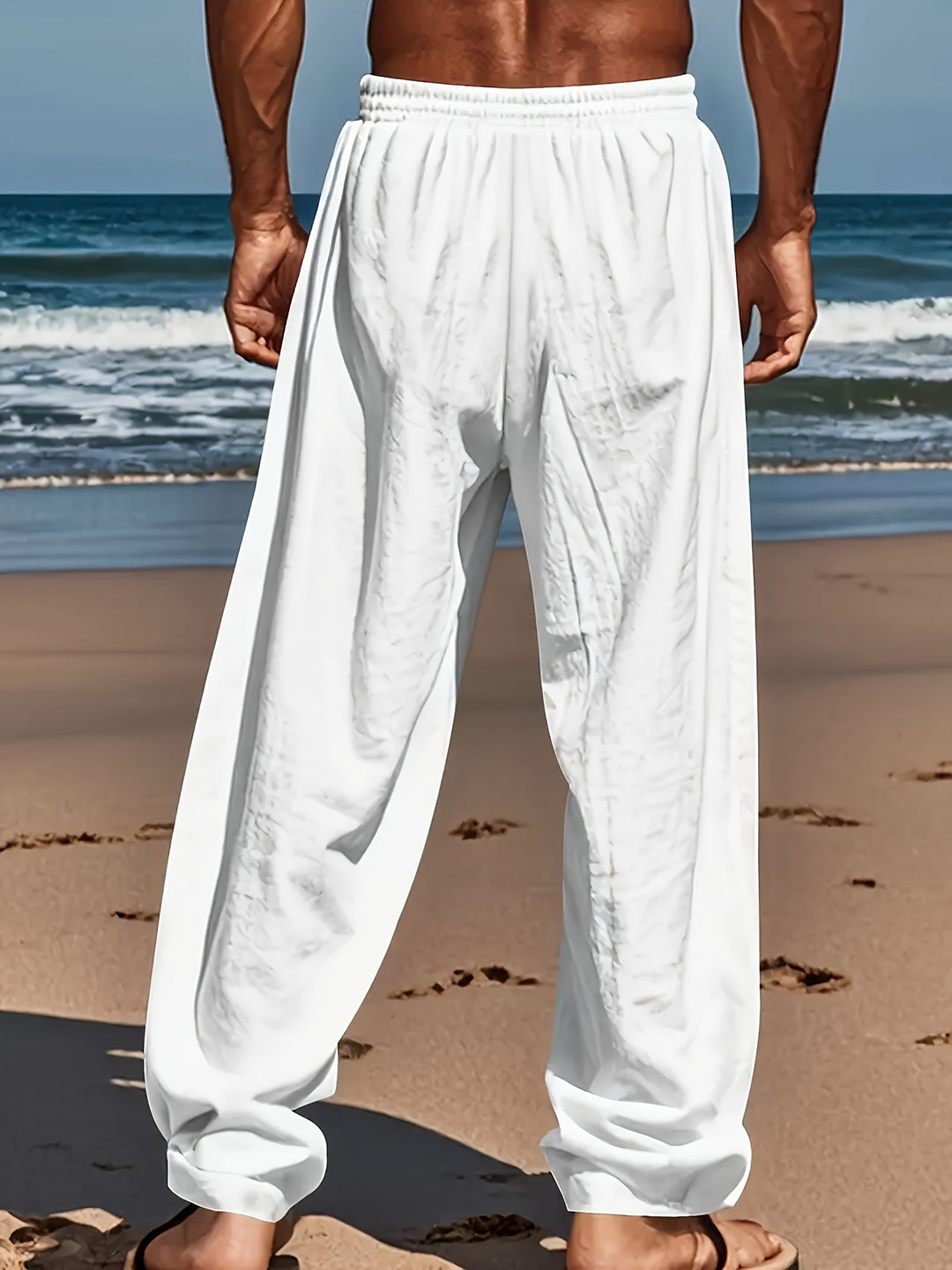 Herr Byxor | Loose fit | Elastisk Midja | Sommar