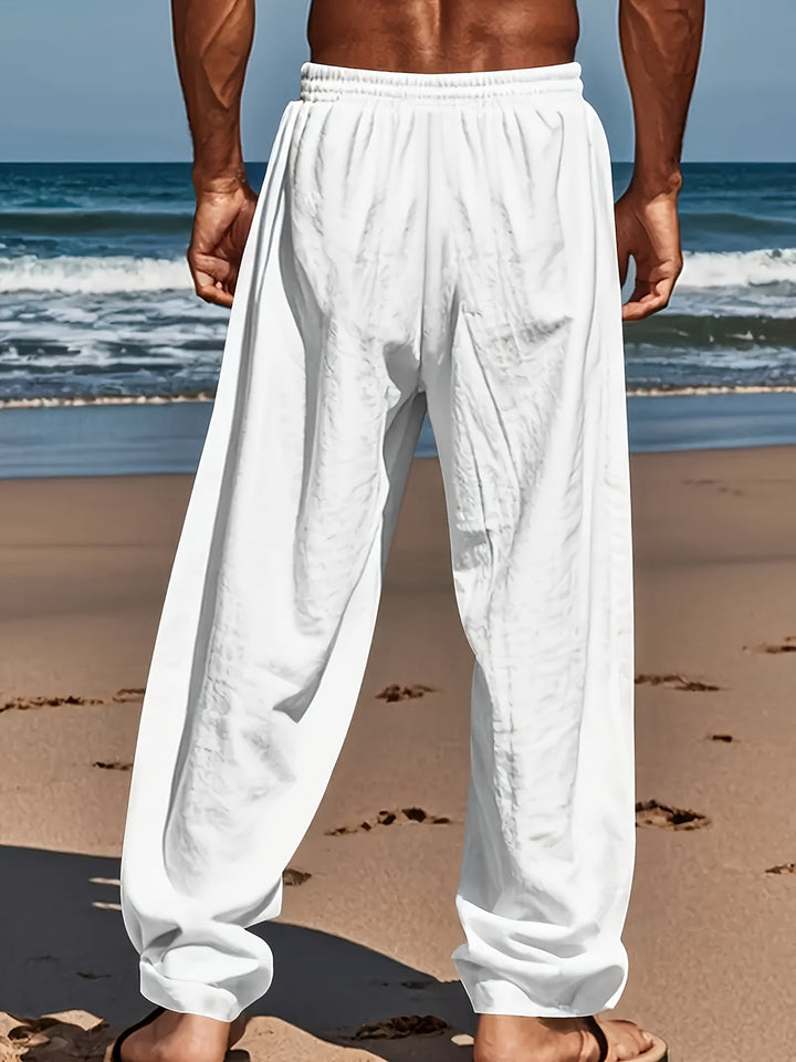 Herr Byxor | Loose fit | Elastisk Midja | Sommar