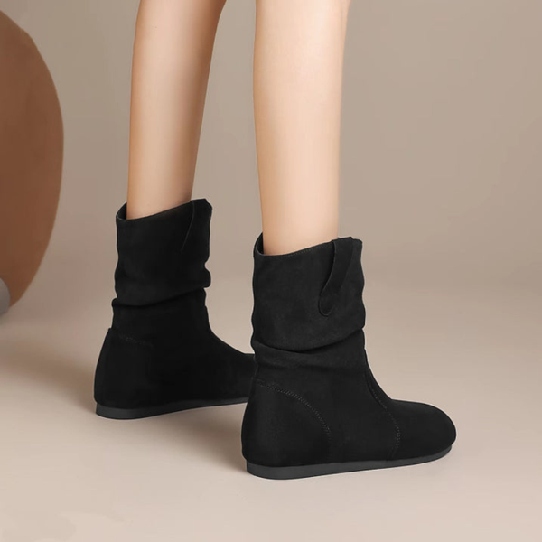 Skor Dam | Platta Slip-On Boots | Bekväm & Stilren