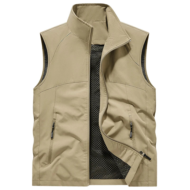 Herr Bodywarmer | Tapered | Lätt Struktur | Sommar