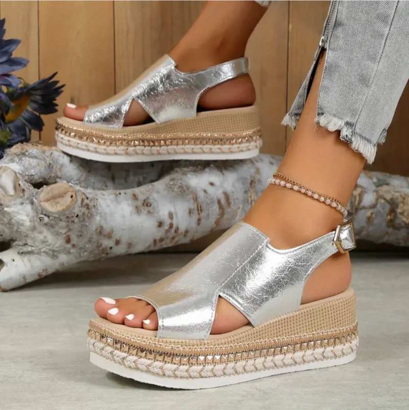 Sandaler för Dam | Elegant & Mångsidig | Dämpad Komfort & Justerbar Passform