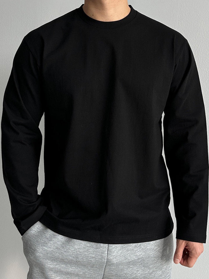 Herr Tröja | Minimalistisk Rak | Lång Ärm | Vår