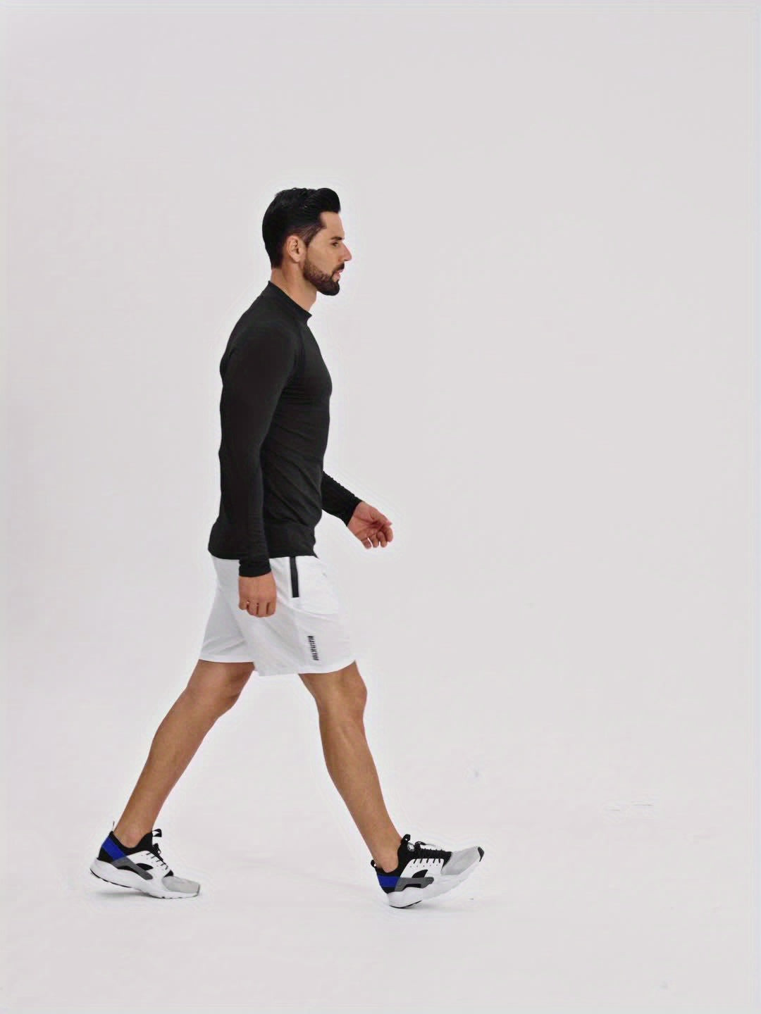 Herr T-shirt | Slimfit | Hög Krage | Sommar