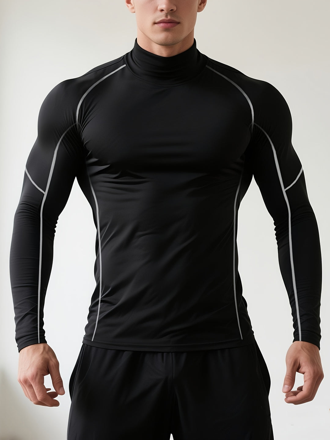Herr T-shirt | Slimfit | Hög Krage | Sommar