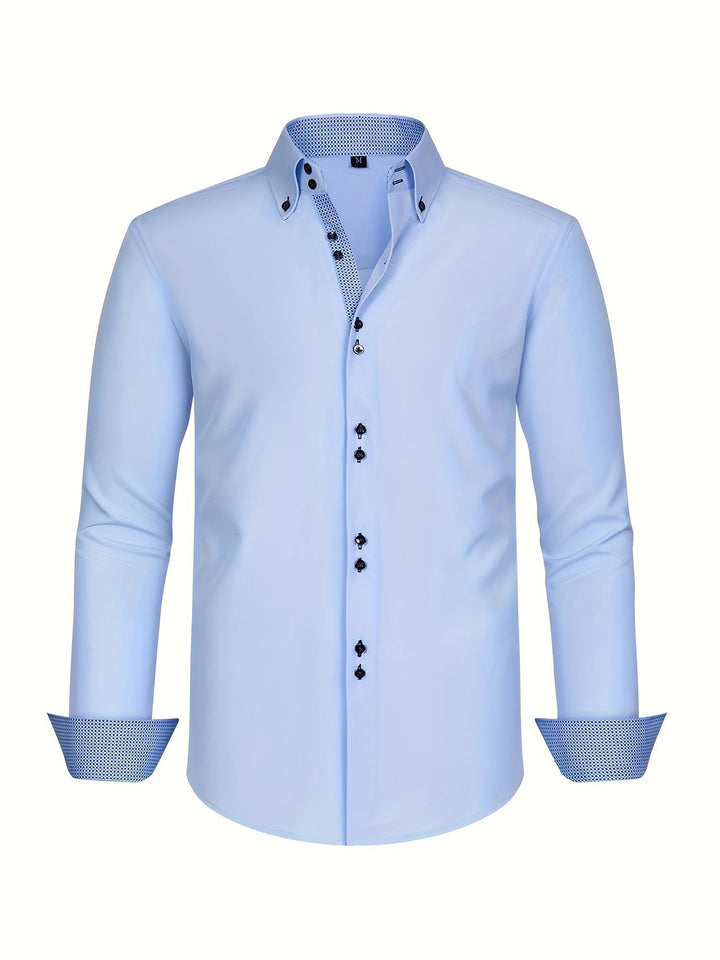 Herr Skjorta | Slimfit | Knappar Fram | Sommar