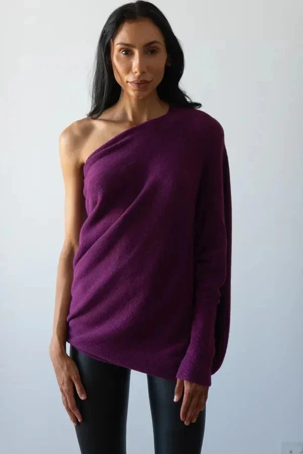 Damtröja | Asymmetrisk & Draperad | Chic design | Enkel förfining